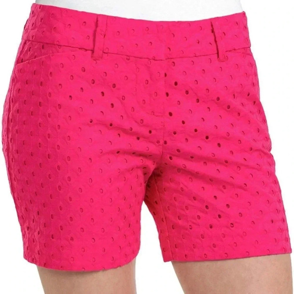 The Limited Tailored Shorts Pink Eyelet NWOT size8 - Picture 3 of 4